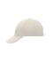 Unisexe Casquette 6 panneaux coton brossé lourd Gris-clair 7585