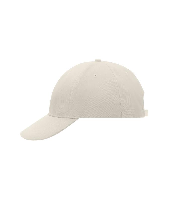 Unisexe Casquette 6 panneaux coton brossé lourd Gris-clair 7585