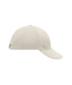 Unisexe Casquette 6 panneaux coton brossé lourd Gris-clair 7585