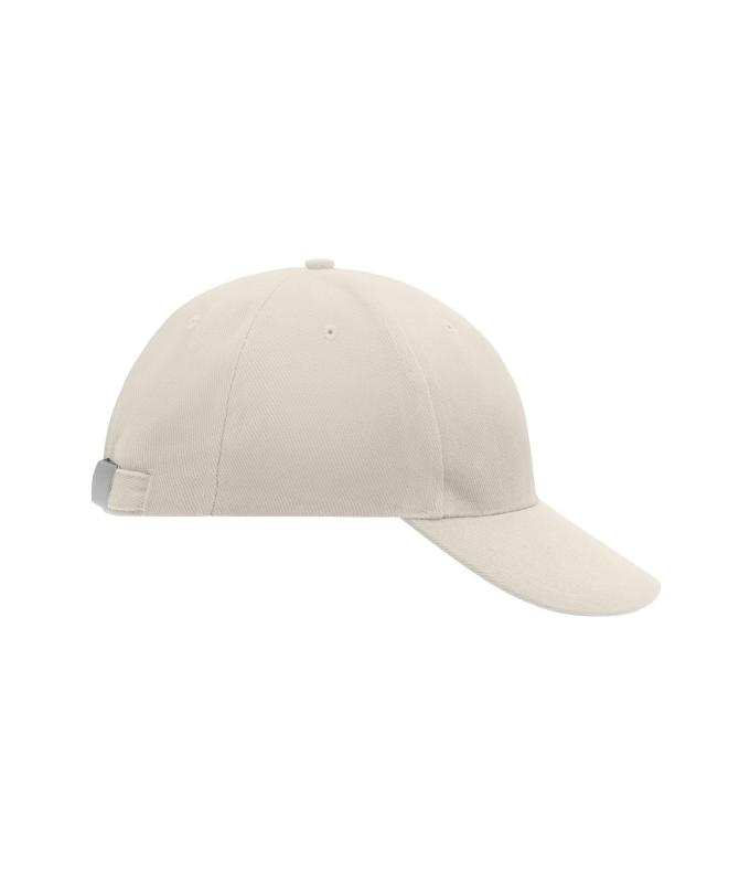 Unisexe Casquette 6 panneaux coton brossé lourd Gris-clair 7585