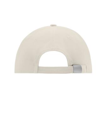 Unisexe Casquette 6 panneaux coton brossé lourd Gris-clair 7585