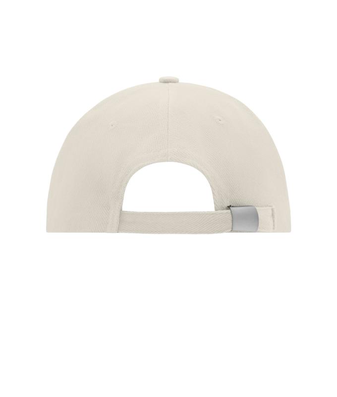 Unisexe Casquette 6 panneaux coton brossé lourd Gris-clair 7585