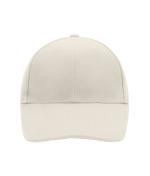 Unisexe Casquette 6 panneaux coton brossé lourd Gris-clair 7585