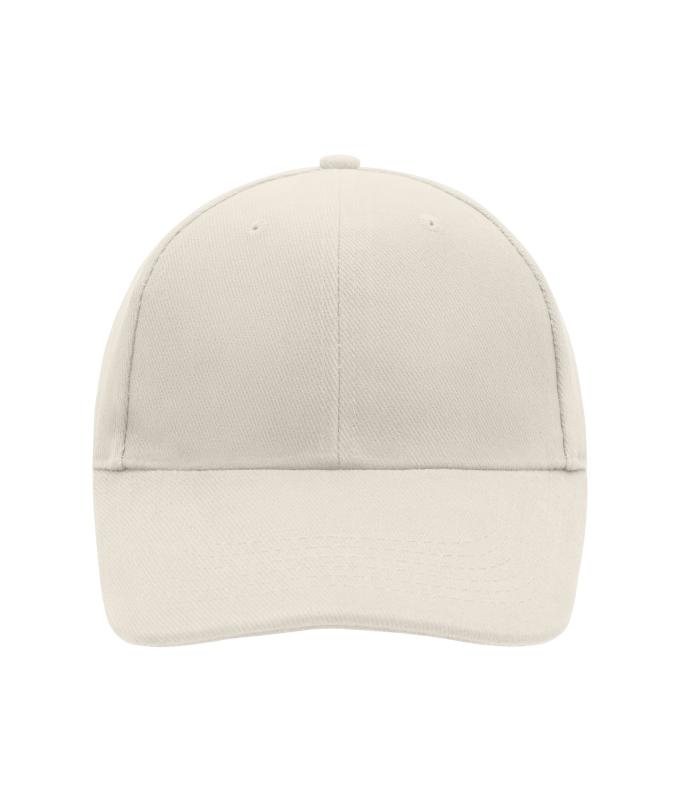 Unisexe Casquette 6 panneaux coton brossé lourd Gris-clair 7585