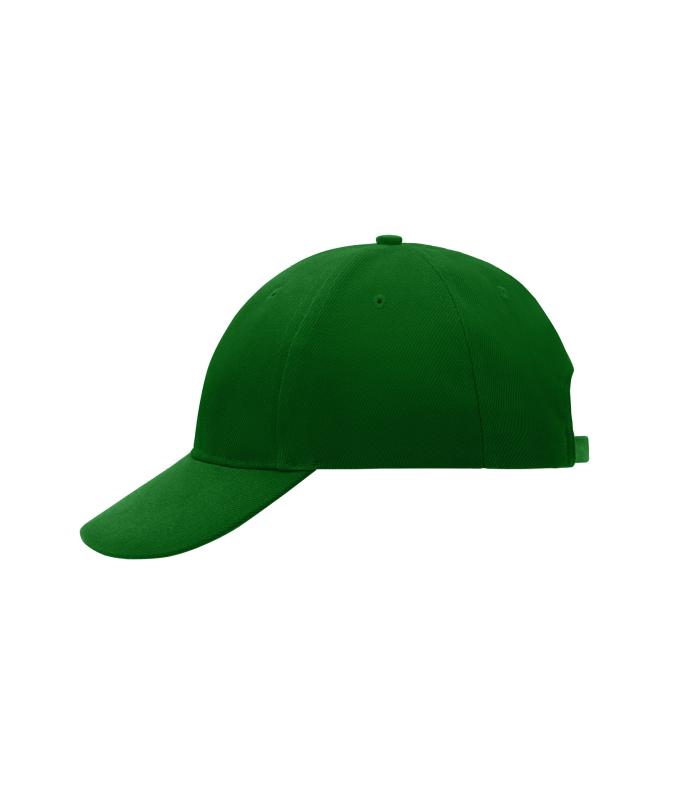 Unisexe Casquette 6 panneaux coton brossé lourd Vert-foncé 7585