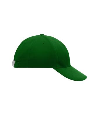 Unisexe Casquette 6 panneaux coton brossé lourd Vert-foncé 7585