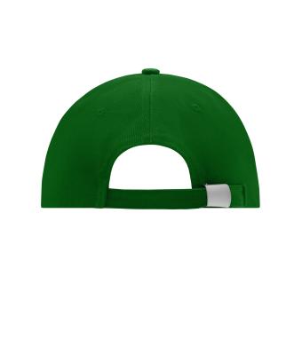 Unisexe Casquette 6 panneaux coton brossé lourd Vert-foncé 7585