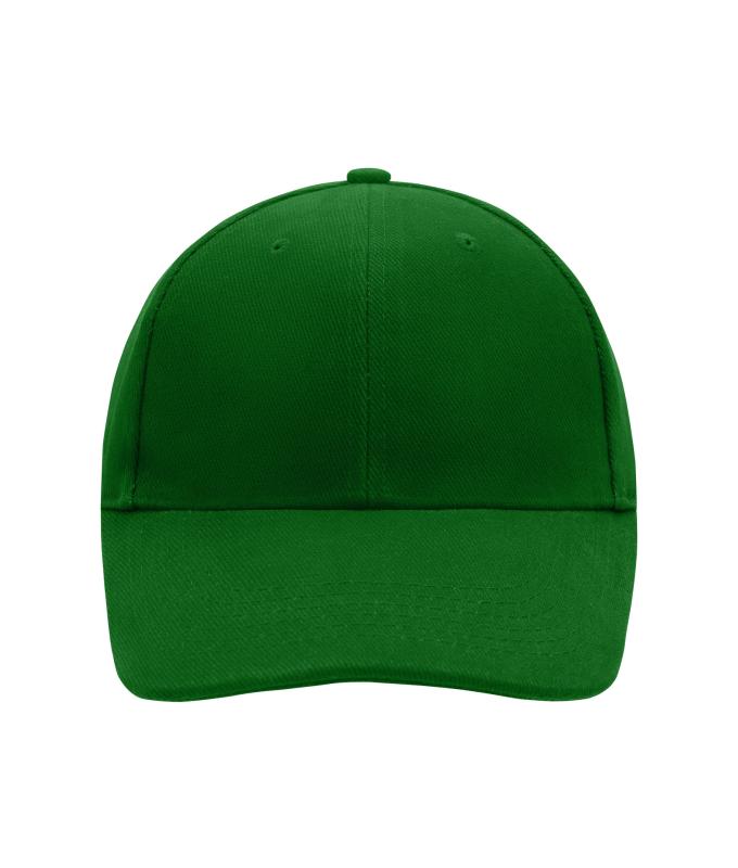 Unisexe Casquette 6 panneaux coton brossé lourd Vert-foncé 7585