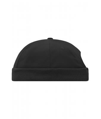 Unisex 6 Panel Chef Cap Zwart 7588