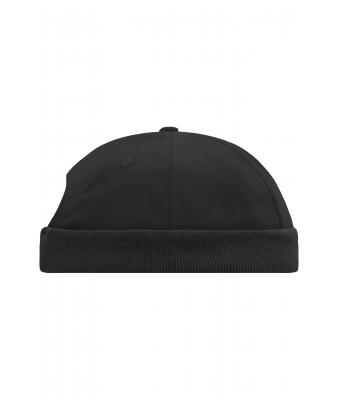 Unisex 6 Panel Chef Cap Zwart 7588
