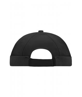 Unisex 6 Panel Chef Cap Zwart 7588