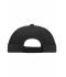 Unisex 6 Panel Chef Cap Zwart 7588
