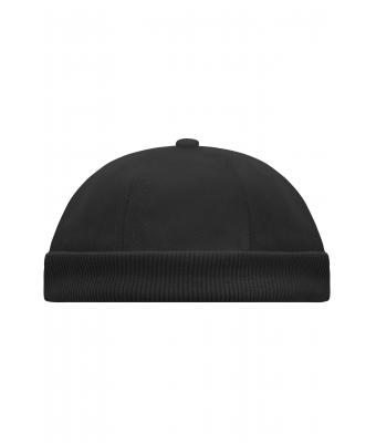 Unisex 6 Panel Chef Cap Zwart 7588