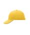 Unisex 6 Panel Sandwich Cap Goudgeel/navy 7590