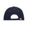 Unisex 6 Panel Sandwich Cap Navy/rood/navy 7590