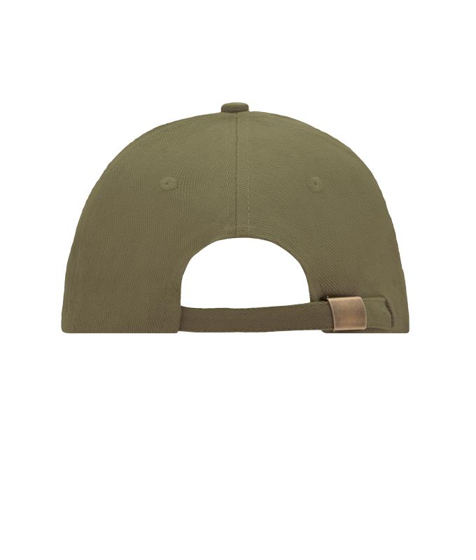 Unisex 6 Panel Sandwich Cap Olive/beige 7590