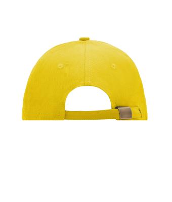 Unisex 6 Panel Sandwich Cap Zon-geel/wit 7590