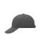Unisex 6 Panel Sandwich Cap Grafiet/lichtgrijs 7590