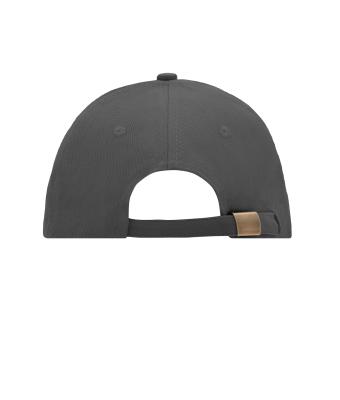 Unisex 6 Panel Sandwich Cap Grafiet/lichtgrijs 7590
