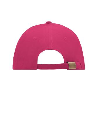 Unisex 6 Panel Sandwich Cap Pink/white 7590