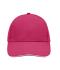 Unisex 6 Panel Sandwich Cap Pink/white 7590