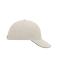Unisex 6 Panel Sandwich Cap Light-grey/black 7590