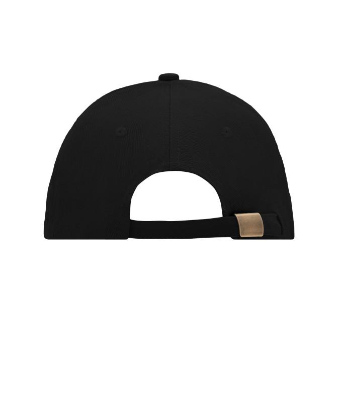 Unisex 6 Panel Sandwich Cap Black/yellow 7590