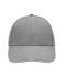 Unisex 6 Panel Sandwich Cap Dark-grey/white 7590