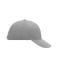 Unisex 6 Panel Sandwich Cap Donkergrijs/wit 7590