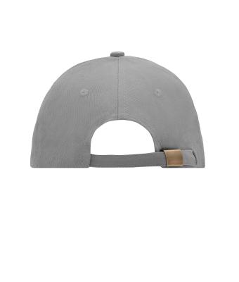 Unisex 6 Panel Sandwich Cap Donkergrijs/wit 7590