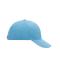 Unisex 6 Panel Sandwich Cap Lichtblauw/wit 7590