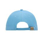 Unisex 6 Panel Sandwich Cap Lichtblauw/wit 7590