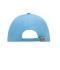 Unisex 6 Panel Sandwich Cap Lichtblauw/wit 7590