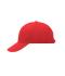 Unisex 6 Panel Sandwich Cap Rood/wit 7590