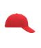 Unisex 6 Panel Sandwich Cap Rood/wit 7590