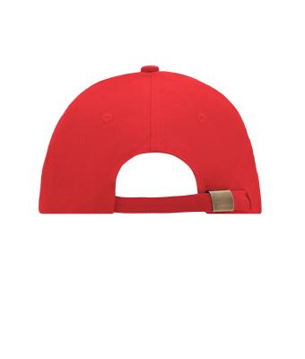 Unisex 6 Panel Sandwich Cap Rood/wit 7590