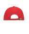 Unisex 6 Panel Sandwich Cap Rood/wit 7590