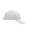 Unisex 6 Panel Sandwich Cap Wit/navy 7590
