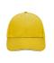 Unisex 6 Panel Sandwich Cap Zon-geel/wit 7590