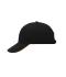 Unisex 6 Panel Sandwich Cap Zwart/oranje 7590