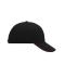 Unisex 6 Panel Sandwich Cap Zwart/rood 7590