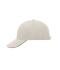 Unisex 6 Panel Sandwich Cap Lichtgrijs/zwart 7590