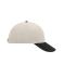 Unisex 6 Panel Sandwich Cap Lichtgrijs/zwart/lichtgrijs 7590