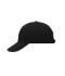 Unisex 6 Panel Sandwich Cap Zwart/geel 7590