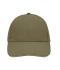 Unisexe Casquette sandwich 6 panneaux coton brossé lourd Olive/beige 7590