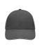 Unisexe Casquette sandwich 6 panneaux coton brossé lourd Graphite/gris clair 7590