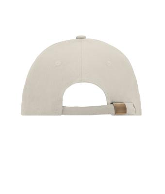 Unisexe Casquette sandwich 6 panneaux coton brossé lourd Gris-clair/noir 7590