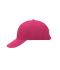 Unisexe Casquette sandwich 6 panneaux coton brossé lourd Rose/blanc 7590