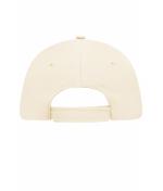 Unisex 5 Panel Sandwich Cap Natural/navy 7593