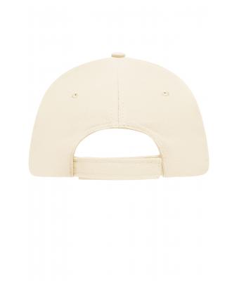 Unisex 5 Panel Sandwich Cap Natural/navy 7593